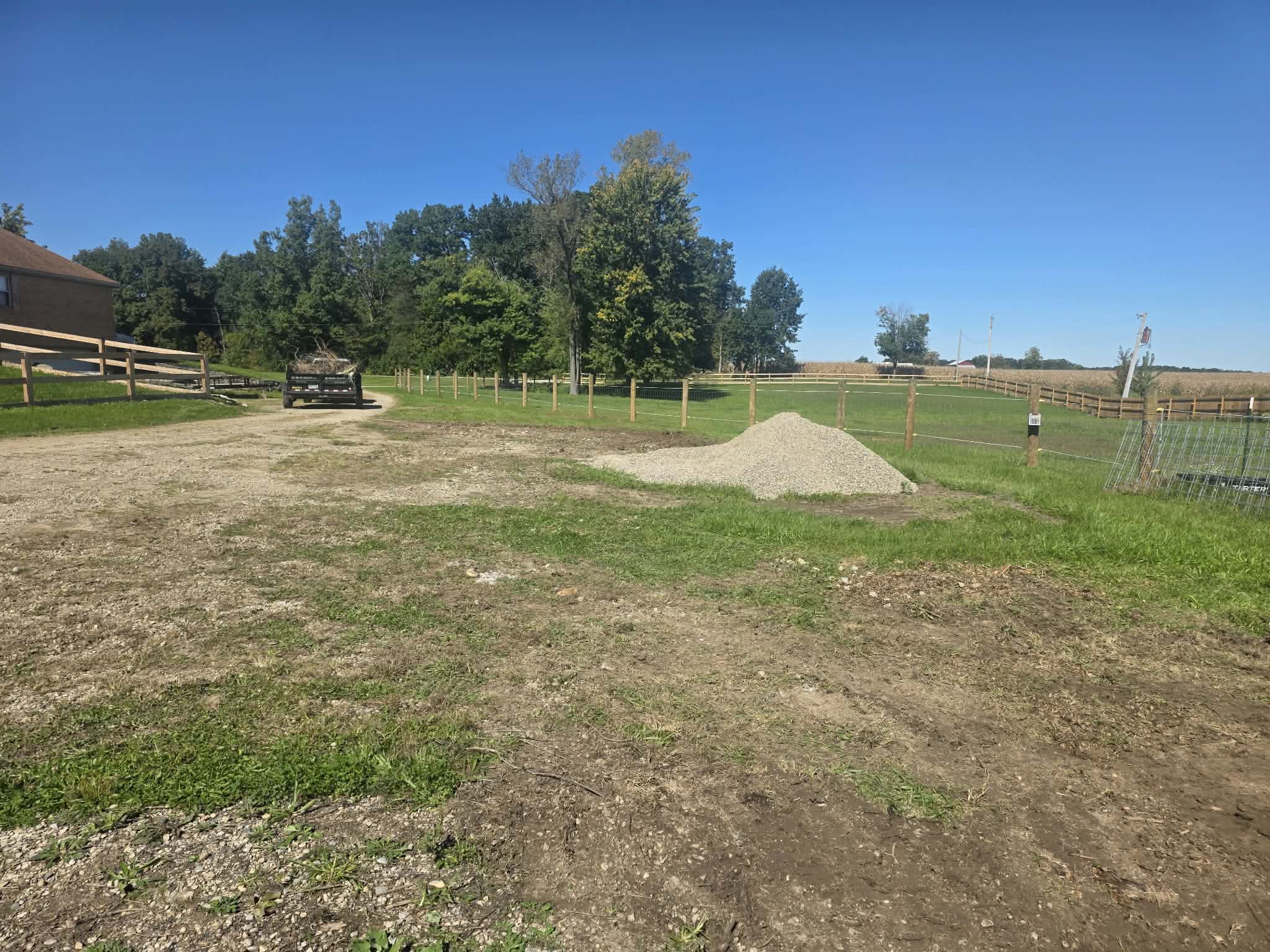 Prep for driveway